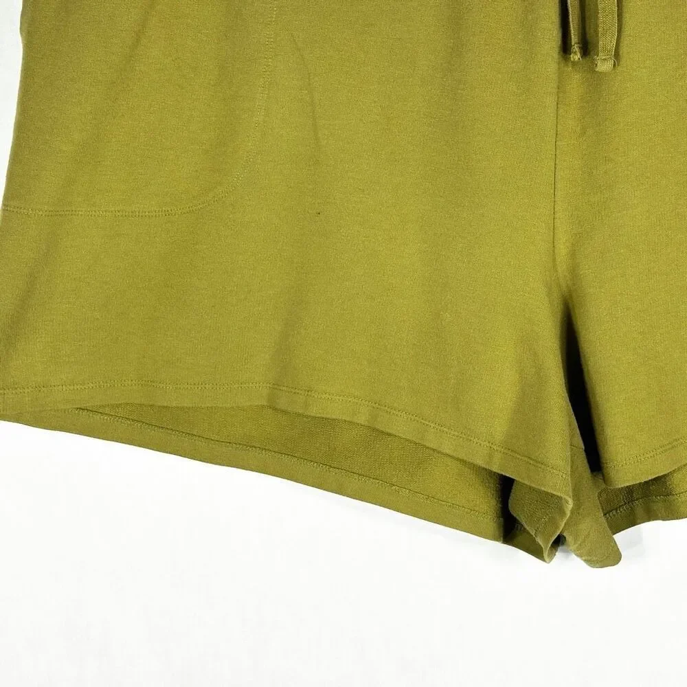 Ava Viv Plus Size 3X Shorts Army‎ Green Pockets Solid Elastic Waist Pull On